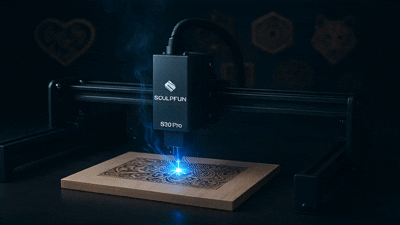 product photography, a sculpfun s30 pro max laser engraver