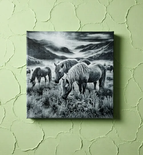 horses canvas