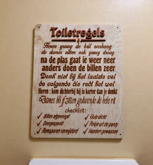 REALISATIES wc regels